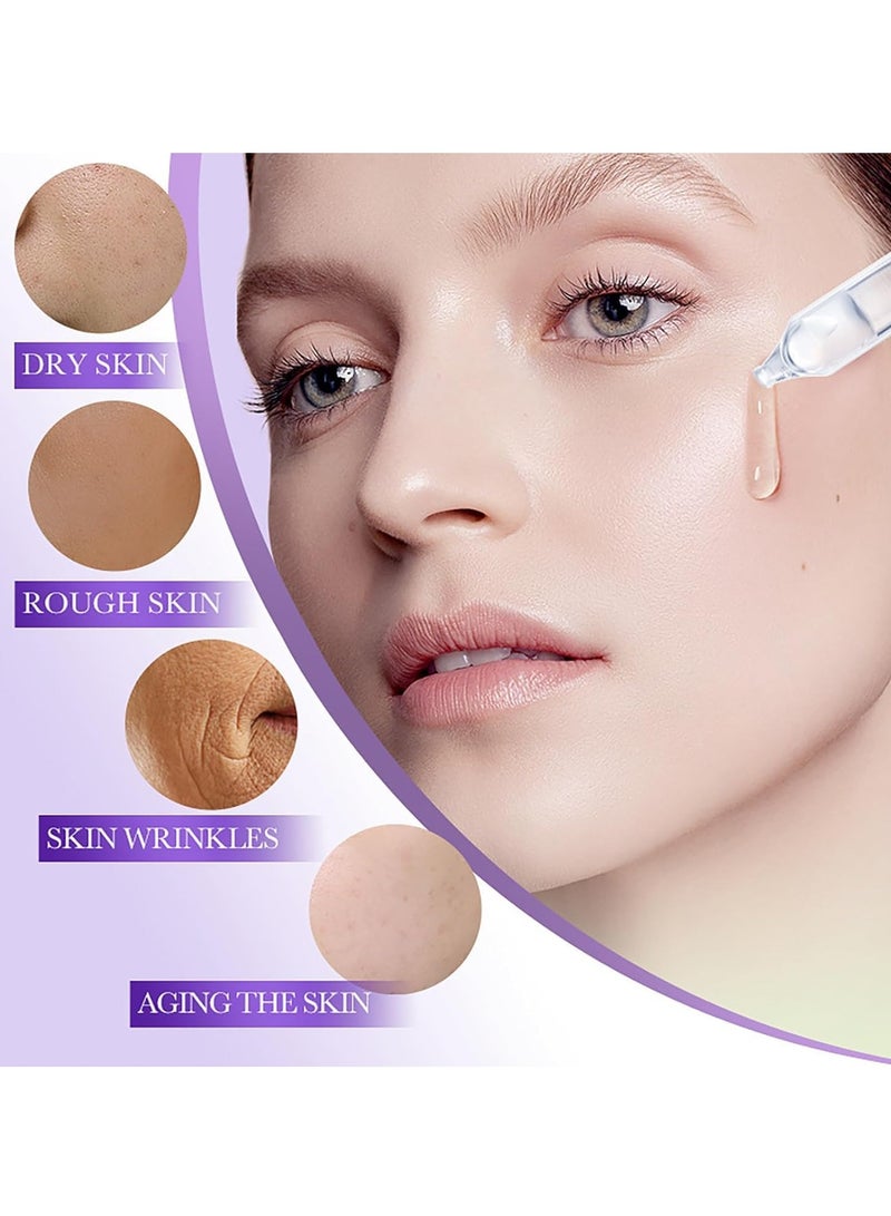 BIOAOUA 30PCS Retinol & Hyaluronic Acid Sub-Polish Serum for Younger Looking Skin – Deep Hydration, Firming, & Wrinkle Reduction, Ideal for Microneedling, 30 x 1.5ml Bottles, Suitable for Men & Women - Image 4