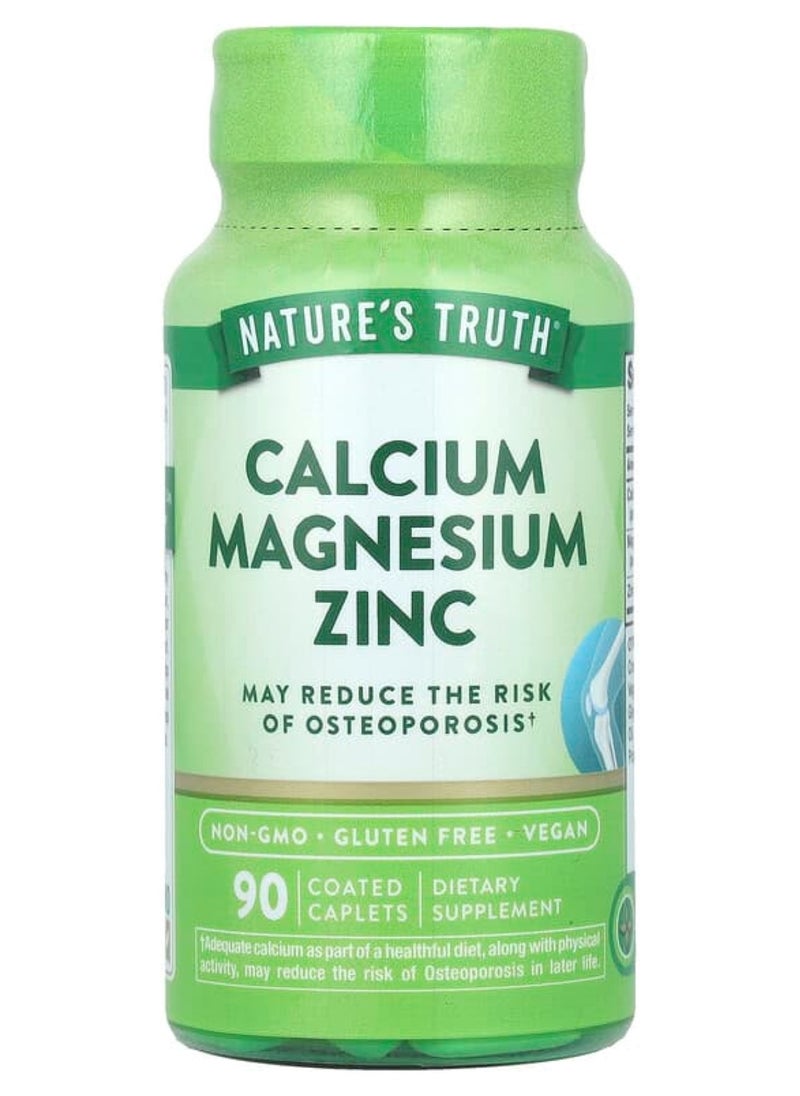 Nature's Truth Nature's Truth, Calcium Magnesium Zinc, 90 Coated Caplets 