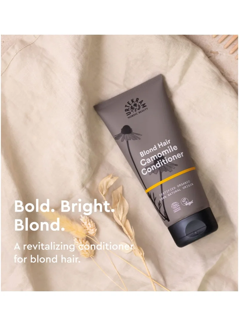 Urtekram Organic Camomile Conditioner For Blond Hair, 180ml - 100% Organic & Vegan - Silicone & Paraben-Free