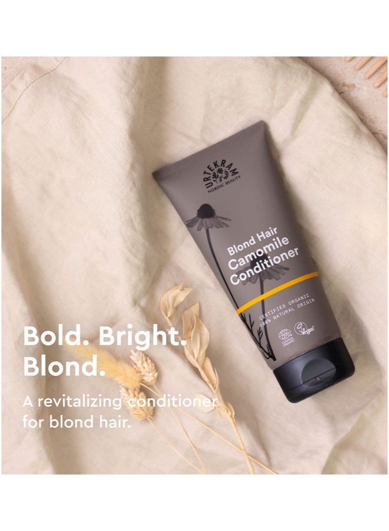 Urtekram Organic Camomile Conditioner For Blond Hair, 180ml - 100% Organic & Vegan - Silicone & Paraben-Free - Image 2