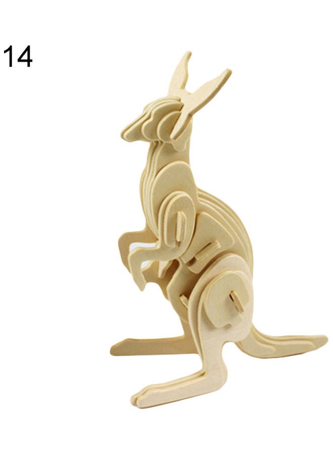 3D Wooden Puzzle For Animal Model 16x18.5x7cm - Image 1