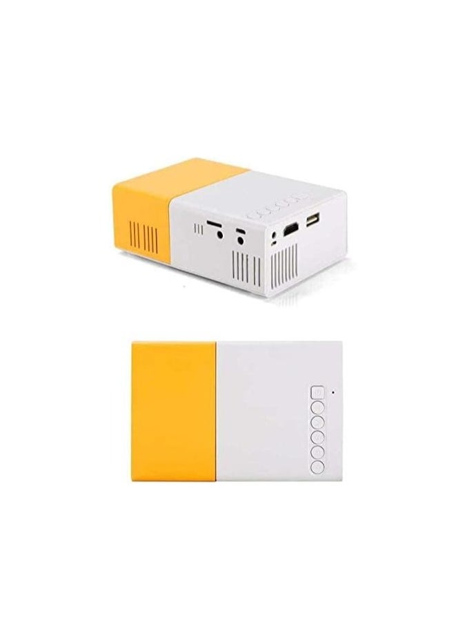 Generic - LCD Mini Portable Projector YG-300 Yellow/White/Black - Image 1