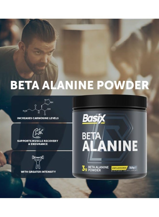 Basix Beta Alanine Powder - Unflavored - (310g ) - Image 4