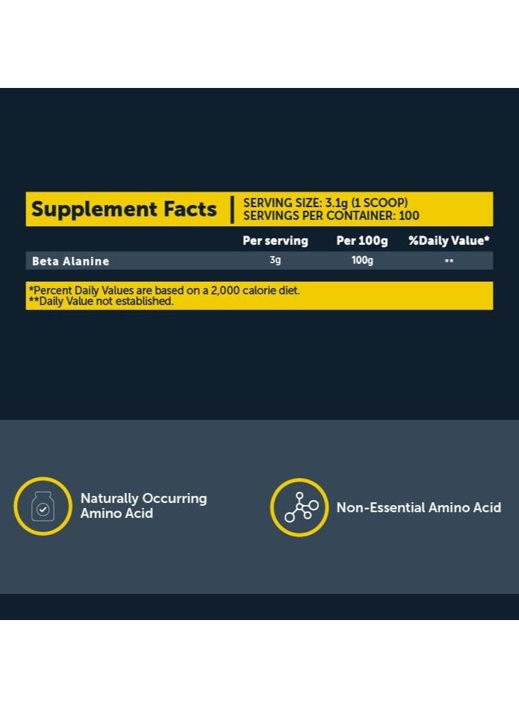 Basix Beta Alanine Powder - Unflavored - (310g ) - Image 2