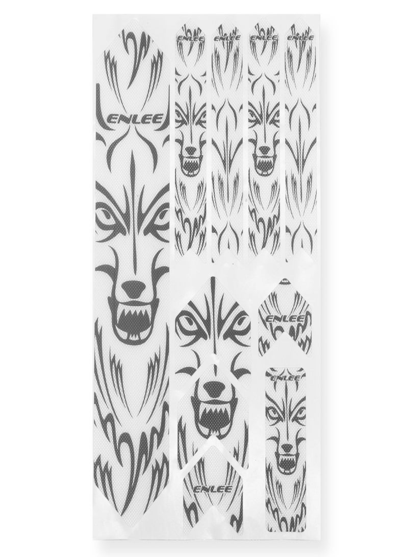 إنلي ملصق إطار الدراجة، واقي إطار الدراجة الجبلية، ملصق قابل للإزالة، غطاء لاصق لإطار الدراجة على الطريق - Image 5