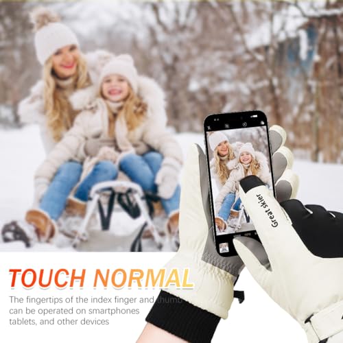 Gustave® Winter Gloves for Men Fleece Lining Riding Gloves for Women Men Winter Hand Gloves Windproof Gloves with Touch Screen Finger Fashion Outdoor Gloves for Winter for Riding, Hiking, Ski - Image 5