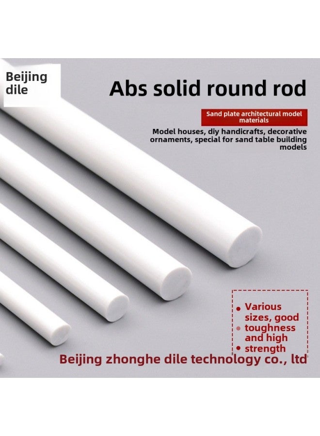 Handmade DIY Material Sand Table Model Tube Miniature Building Model Material Plastic PVC ABS Solid Round Rod-Color:Diameter 5mm Long 50cm1  - Image 2