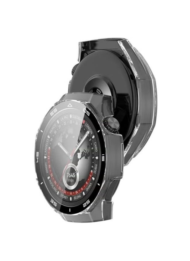 Huawei Watch GT5 46mm Pro Watch Hard PC Case with Tempered Glass Screen Protector Compatible with Bumper Guard Protective Cover Touch Sensitive Film(Clear)  - Image 4