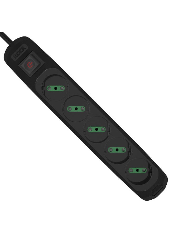iLOCK Power Strip 5 Outlets Without Earthing  - Image 2