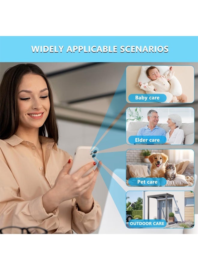 Muyixin Mini Security Camera, 1080P WiFi Camera Indoor Outdoor with Night Vision, Motion Detection, Cloud & SD Storage, APP Remote Control, for Home Baby Pet Surveillance  - Image 3