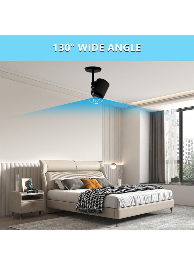 Muyixin Mini Security Camera, 1080P WiFi Camera Indoor Outdoor with Night Vision, Motion Detection, Cloud & SD Storage, APP Remote Control, for Home Baby Pet Surveillance  - Image 5