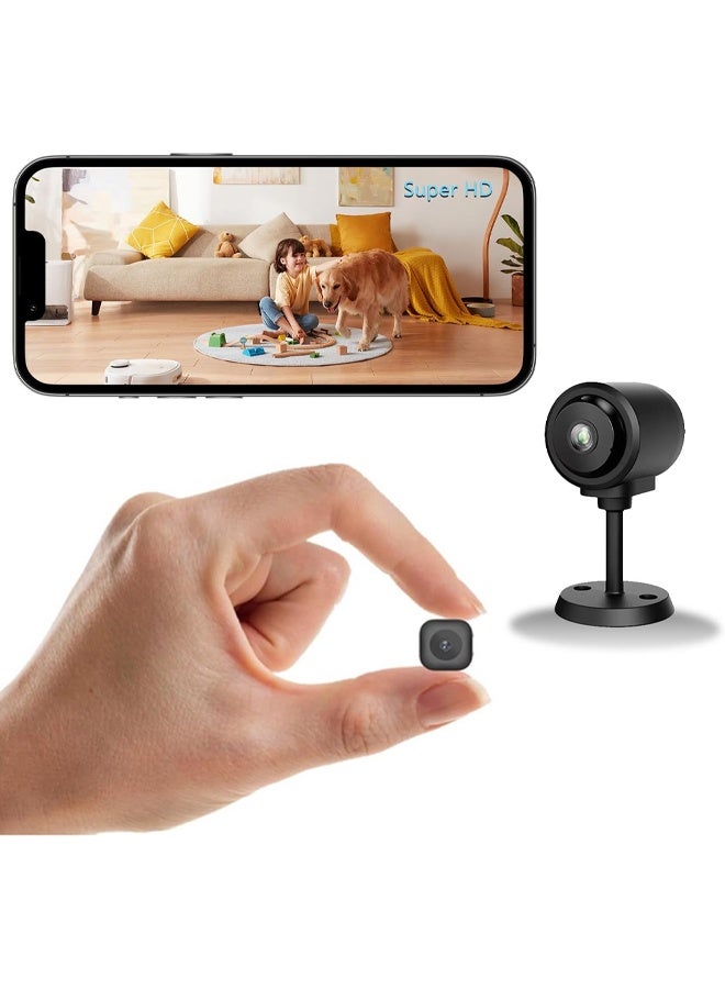Muyixin Mini Security Camera, 1080P WiFi Camera Indoor Outdoor with Night Vision, Motion Detection, Cloud & SD Storage, APP Remote Control, for Home Baby Pet Surveillance  - Image 1