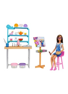 Mattel Games Barbie Wellness Relax & Create Art Studio  - Image 2