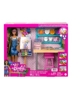 Mattel Games Barbie Wellness Relax & Create Art Studio  - Image 1
