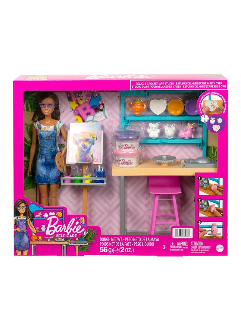 Mattel Games - Barbie Wellness Relax & Create Art Studio - Image 1