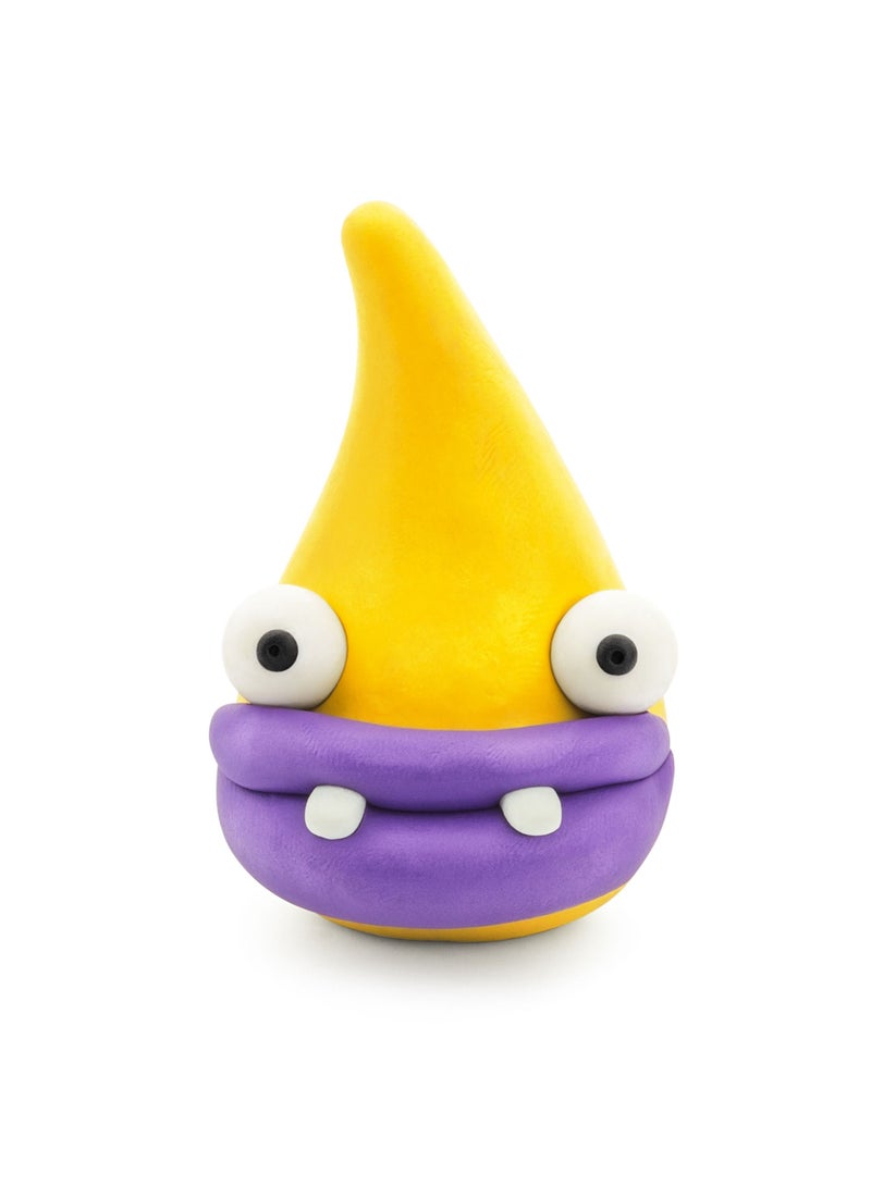 HEY CLAY -DIY Beasts: Worm, Ginger, Drop Plastic Creative Modelling Air-Dry Clay For Kids 6 Cans - Image 3