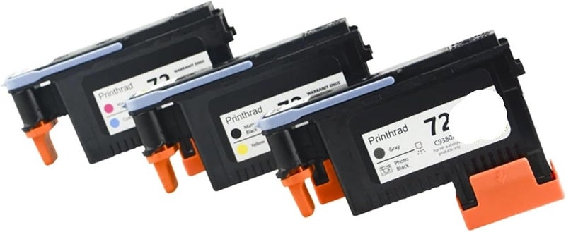 متوافق مع طابعات T770/T790/T1120/T610/T2300 | 72 C9380A C9383A C9384A رأس طباعة متجدد للطابعات كبيرة الحجم (1 مجموعة) - Image 1
