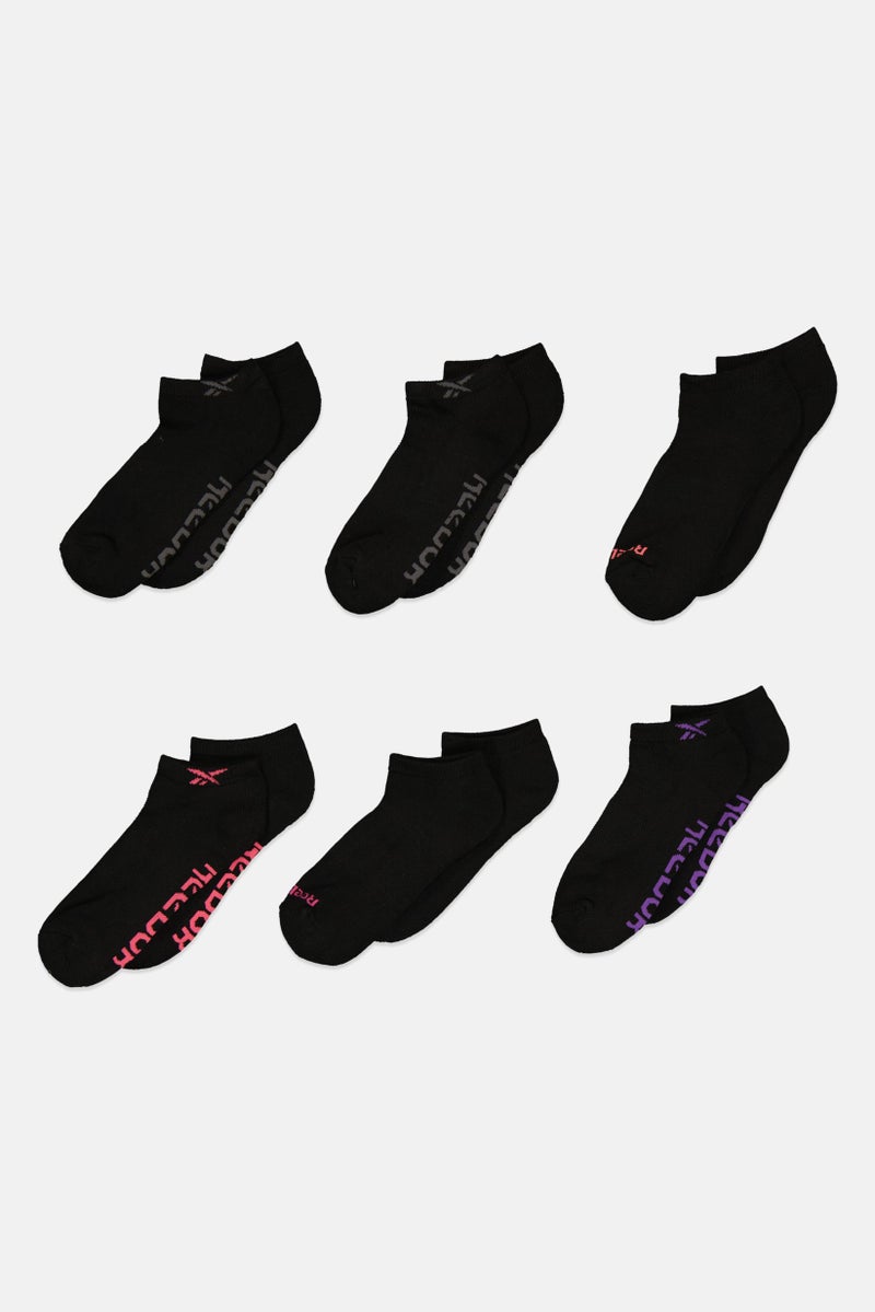 Reebok Women 6 Pairs Low Cut Socks, Multicolor - Image 1