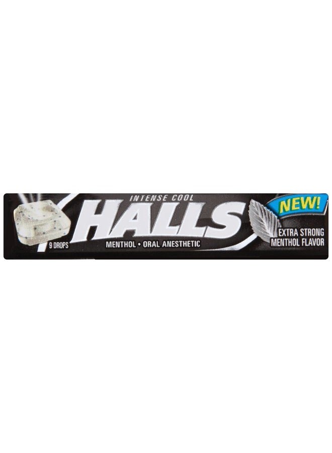 Halls Relief Max Strength Extra Strong Menthol Throat Drops, 20 Packs of 9 Drops (180 Total) - Image 1