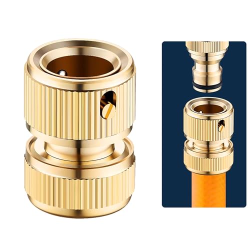 YUISI 2Pcs Tap Connector, 1/2 & 3/4 Inch Pipe Connector for Tap, Garden Hose Quick Connectors, Faucet Washing G-u-n Barrel Accessories, Suitable for Garden, Bathroom, Kitchen, Outdoor (2-in-1) - Image 3
