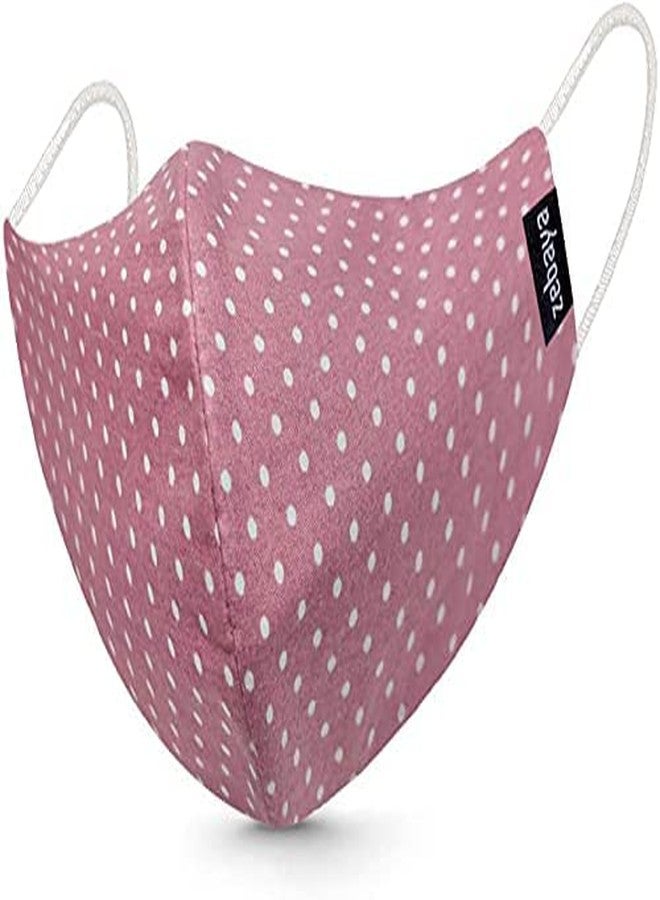 zebaya Unisex Designer Mask. Washable & Reusable Fabric. 3 Layer of Protection. Pack of 5 Nos - Image 4