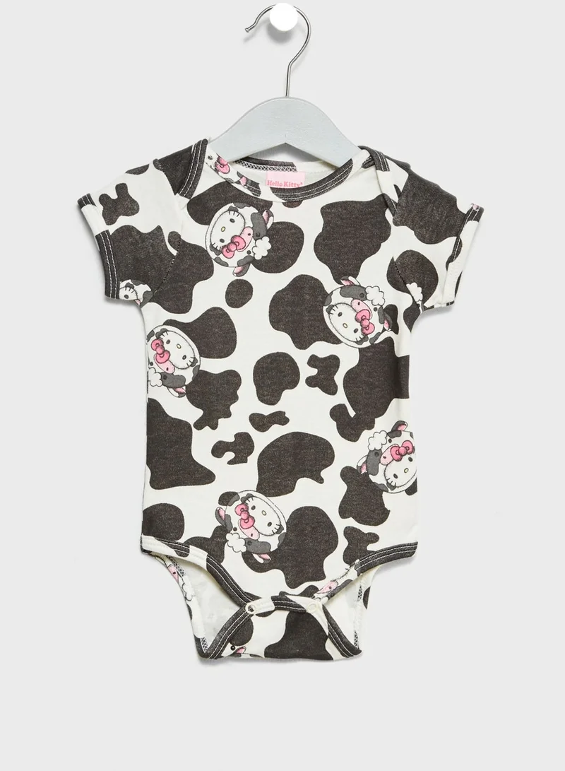 Hello Kitty Infant Cow Print Bodysuit