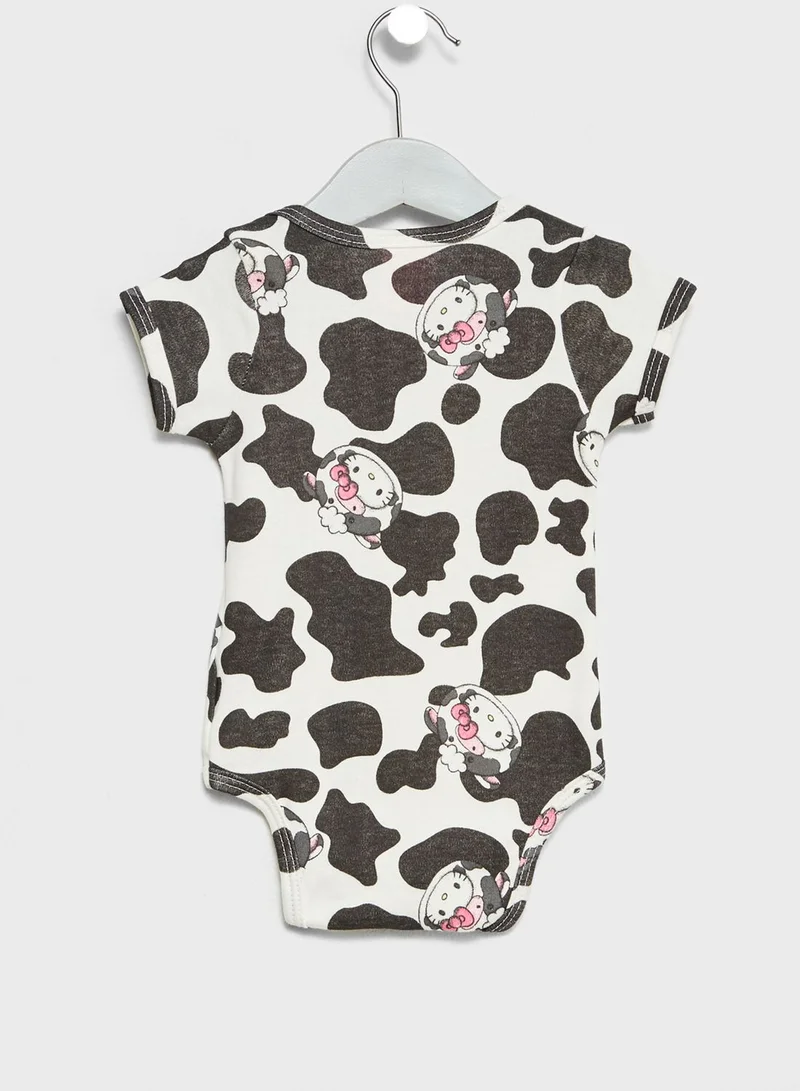Hello Kitty Infant Cow Print Bodysuit