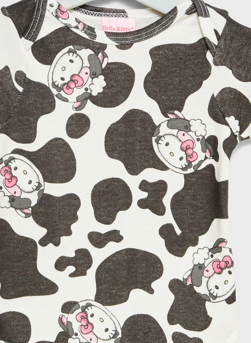 Hello Kitty Infant Cow Print Bodysuit