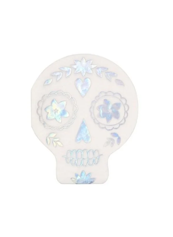 Meri Meri Holographic Sugar Skull Napkins