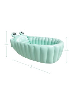 عربست Inflatable Baby Bathtub Portable Travel Bath Tub for Infants (Green)  - Image 2