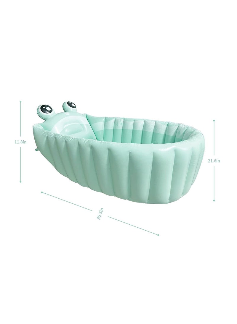 Arabest - Inflatable Baby Bathtub Portable Travel Bath Tub for Infants (Green) - Image 1