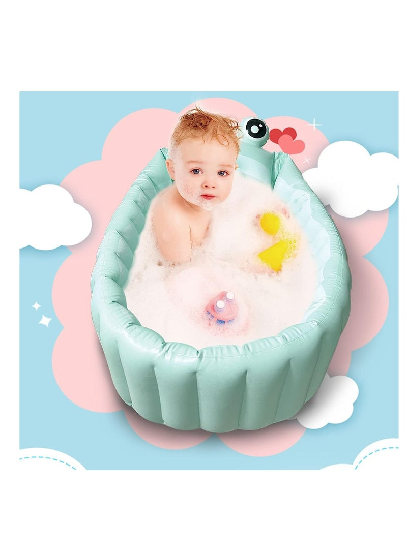 Arabest - Inflatable Baby Bathtub Portable Travel Bath Tub for Infants (Green) - Image 1