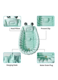 عربست Inflatable Baby Bathtub Portable Travel Bath Tub for Infants (Green)  - Image 4