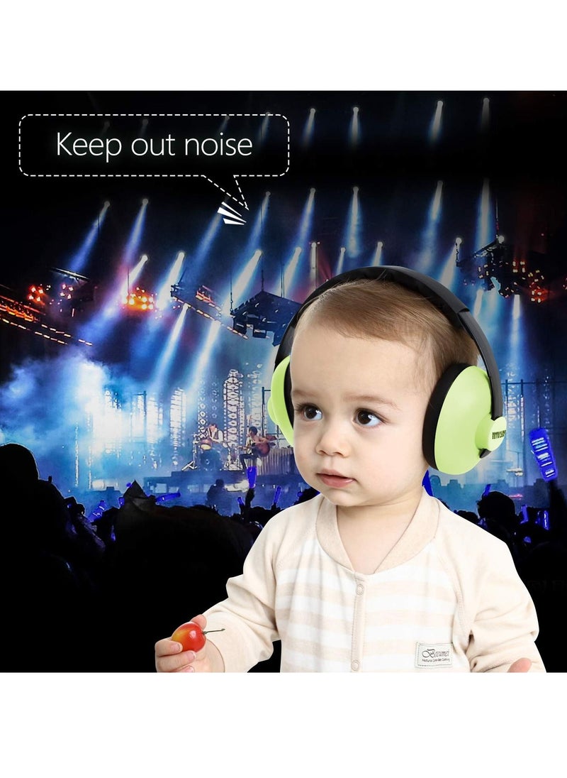 Excefore - Baby Ear Protection Noise Cancelling Headphones for Babies for 3 Months to 2 Years, Green - Image 1