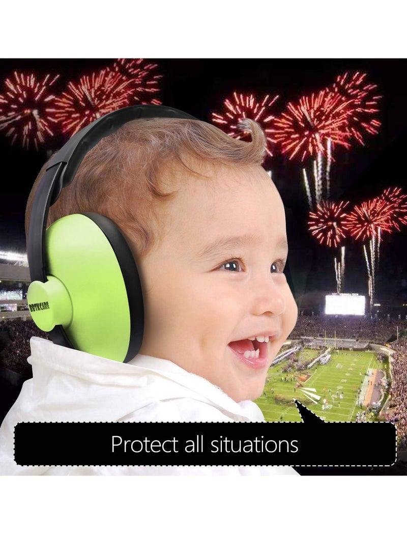 Excefore - Baby Ear Protection Noise Cancelling Headphones for Babies for 3 Months to 2 Years, Green - Image 1