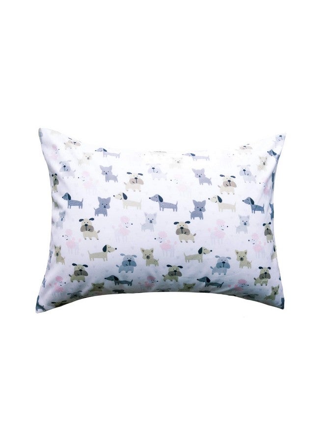 ELLA & MAX Puppy Toddler Pillow CASE. Dog Pillowcase Soft & Cuddly. Fits 13x18 & 14x19 Toddler Pillows. Easy to wash & no Ironing. Handmade in USA. Made of Luxury Microfiber Fabric. (Puppy Print) - Image 2