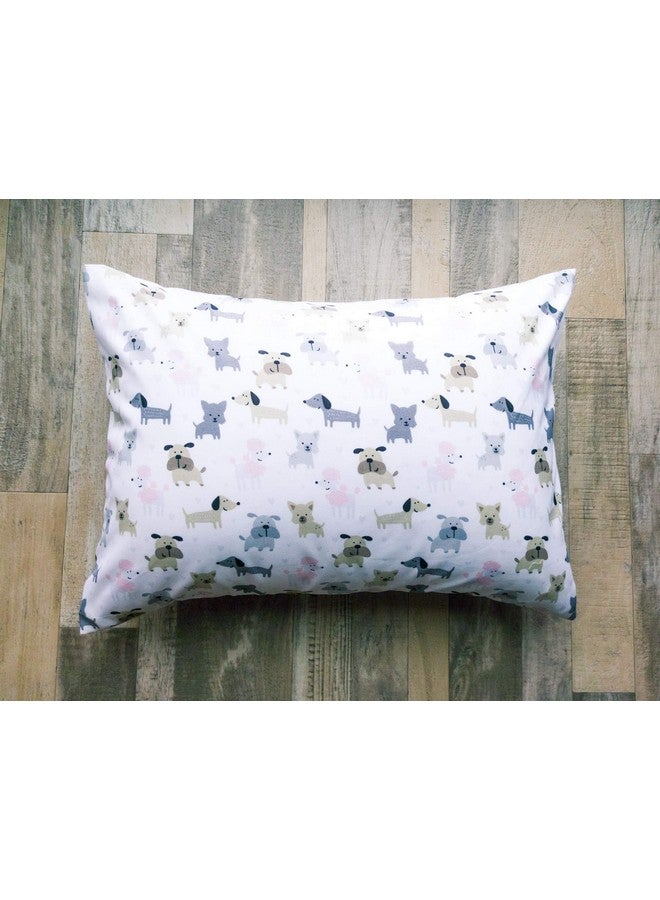 ELLA & MAX Puppy Toddler Pillow CASE. Dog Pillowcase Soft & Cuddly. Fits 13x18 & 14x19 Toddler Pillows. Easy to wash & no Ironing. Handmade in USA. Made of Luxury Microfiber Fabric. (Puppy Print) - Image 4