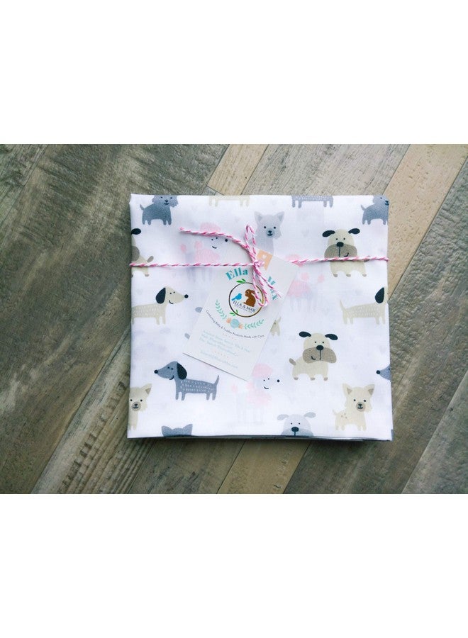 ELLA & MAX Puppy Toddler Pillow CASE. Dog Pillowcase Soft & Cuddly. Fits 13x18 & 14x19 Toddler Pillows. Easy to wash & no Ironing. Handmade in USA. Made of Luxury Microfiber Fabric. (Puppy Print) - Image 5