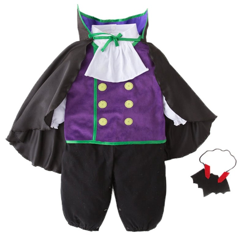stylesilove Infants Toddlers Baby Boys Vampire 4Piece Clothing Set Halloween Birthday Stage Performance Outfit 23 Years