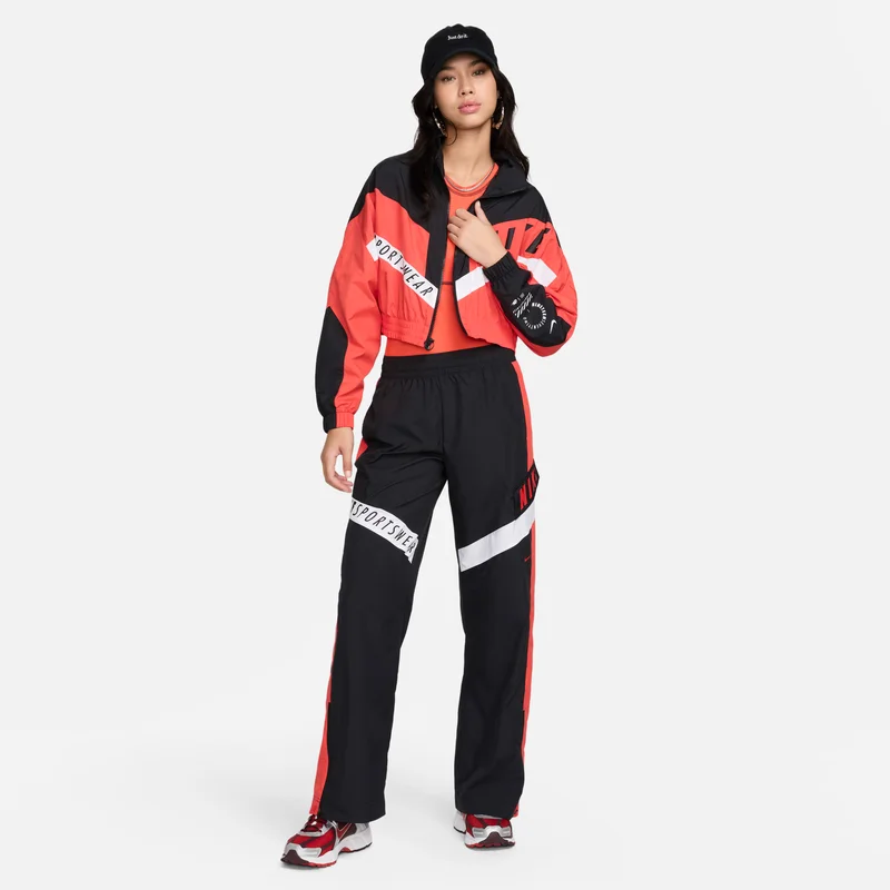 Nike Black Women's Sportswear High-Waisted Trousers for Women | Best Price UAE