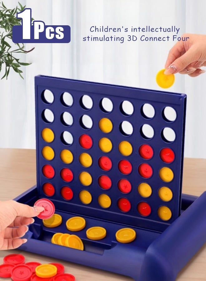 4 in a Row Game Board Games Toys Classic Four in a Row and Family Fun Games Classic Fun Educational Games for Kids Age 3 4 5 6 7 Year Old Boys Girls Adults - Image 1