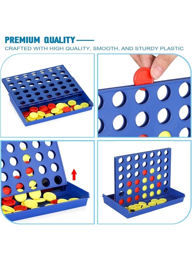 4 in a Row Game Board Games Toys Classic Four in a Row and Family Fun Games Classic Fun Educational Games for Kids Age 3 4 5 6 7 Year Old Boys Girls Adults - Image 5
