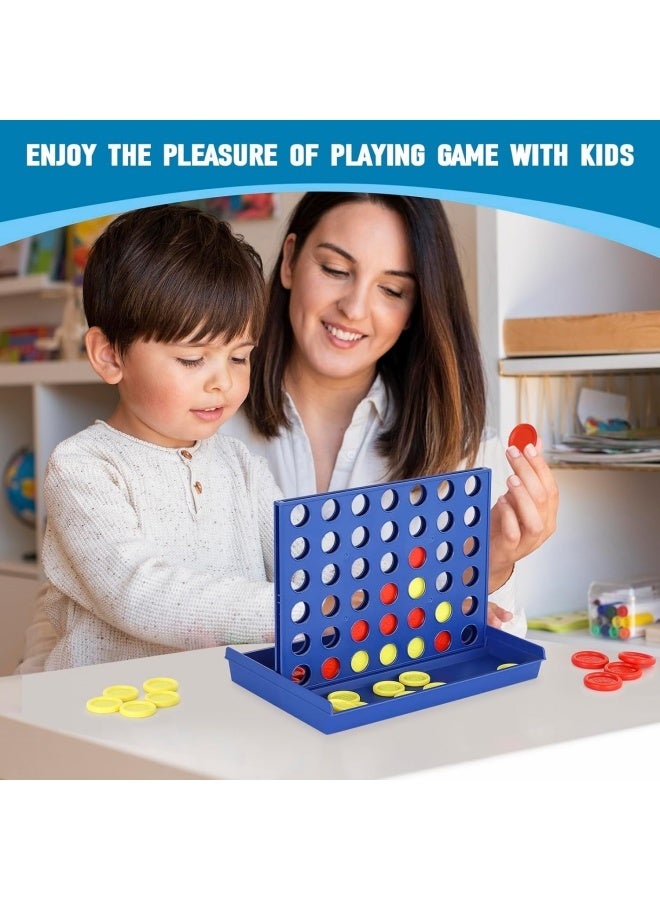 4 in a Row Game Board Games Toys Classic Four in a Row and Family Fun Games Classic Fun Educational Games for Kids Age 3 4 5 6 7 Year Old Boys Girls Adults - Image 2
