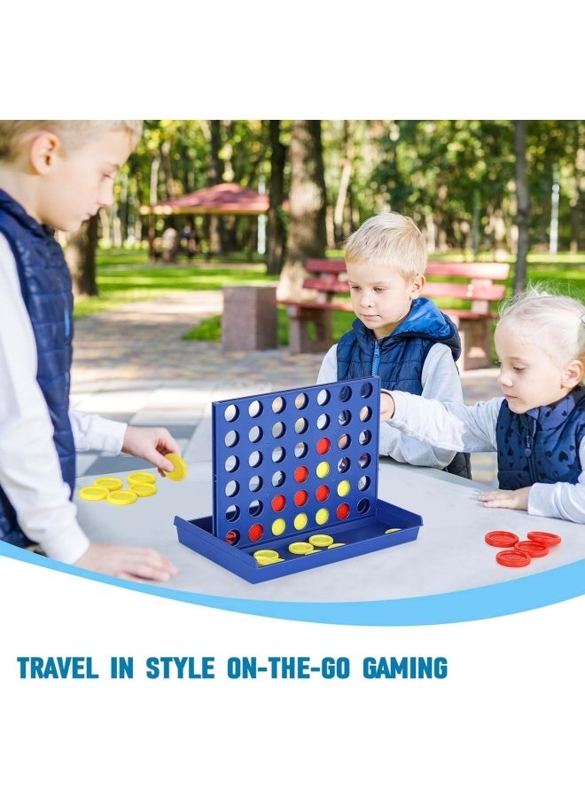 4 in a Row Game Board Games Toys Classic Four in a Row and Family Fun Games Classic Fun Educational Games for Kids Age 3 4 5 6 7 Year Old Boys Girls Adults - Image 3