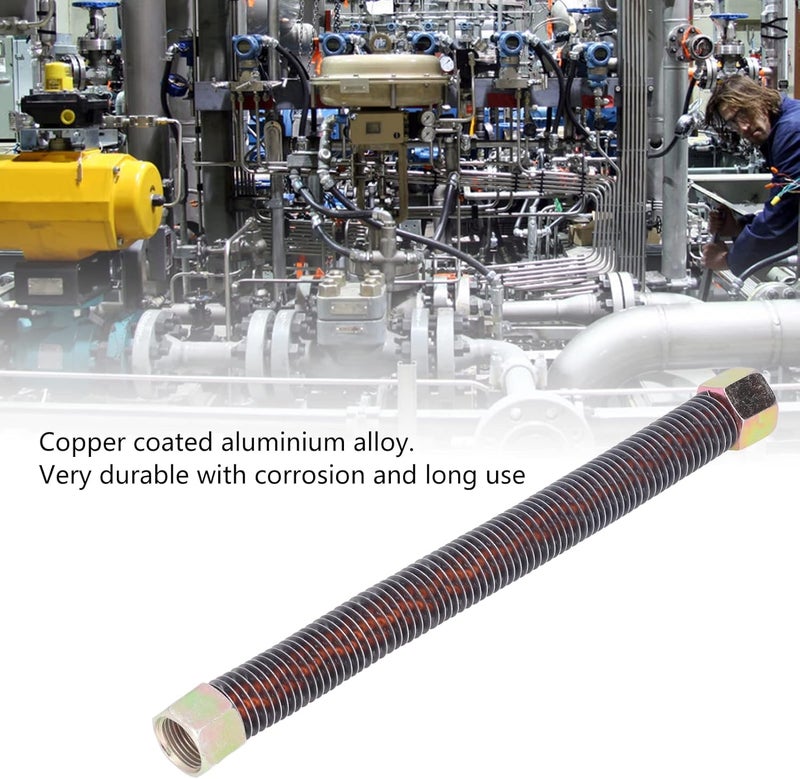 Rosvola أنبوب عادم ضاغط الهواء أنبوب تصريف الغاز تصميم قياسي اتصال ثابت مطلي بالنحاس للاستبدال أنبوب الرأس 20513065 - Image 3