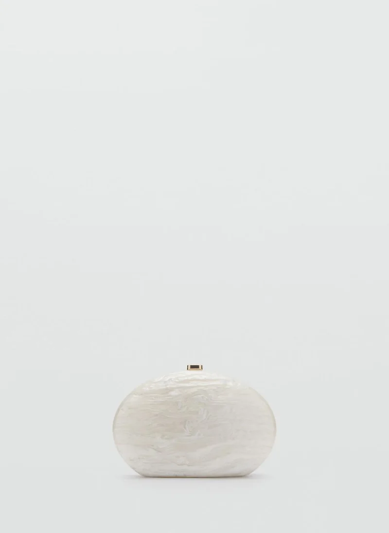 MANGO Oval Clutch Bag
