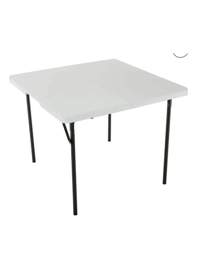 لايف تايم طاولة قابلة للطي إلى نصفين مربعة أبيض وأسود 73.7 x 93.9 x 93.9 سم 80377 - Image 1
