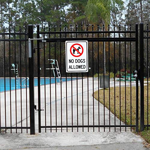Enjoyist No Dogs Allowed Sign, 10"x 14" .04" Aluminum Sign Rust Free Aluminum-UV Protected and Weatherproof - Image 5