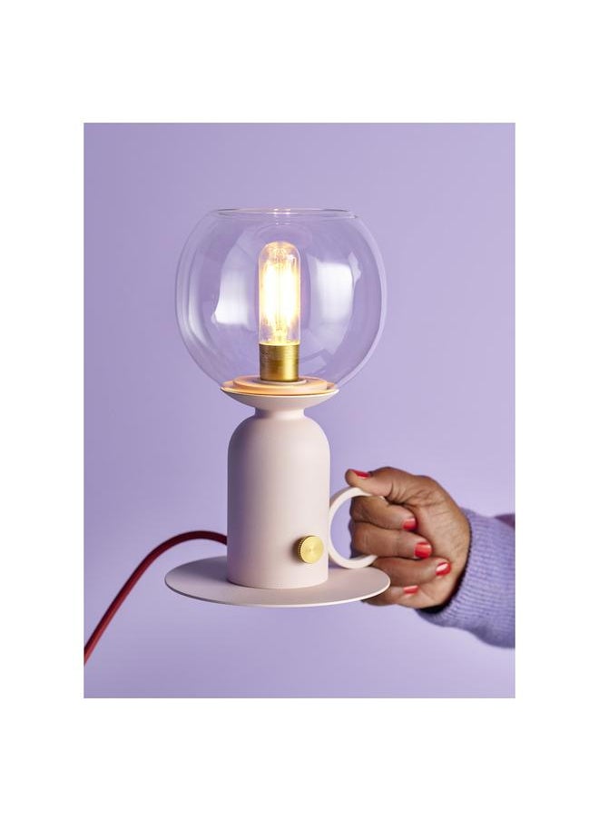 erorex - Table Lamp, Dimmable Light Pink/Red, 24 Cm - Image 1