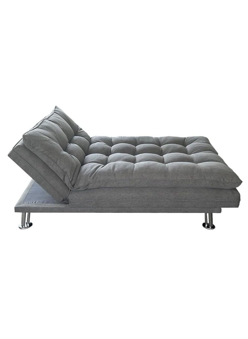 KARNAK - Karnak Home Amos Sofa Cum Bed I Sleeping Fabric Sofa I Three Seat Sofabed I Modern Design Living Room Sofa  ‎Grey 180X110X75 Cm - Image 1